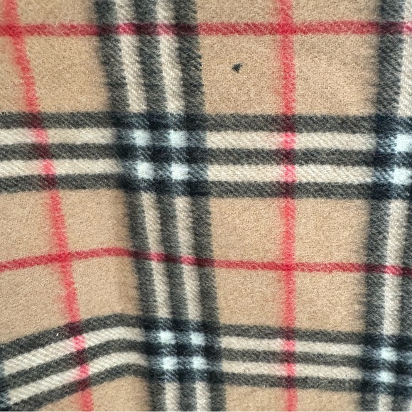 Vintage Burberrys Nova Check Wool Cashmere Scarf - Picture 8 of 8